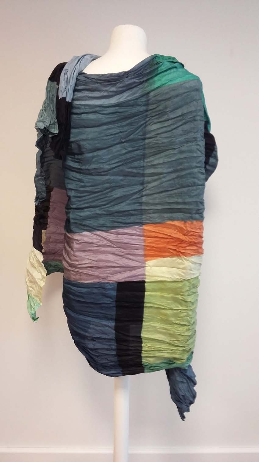 Handpainted silk shawl